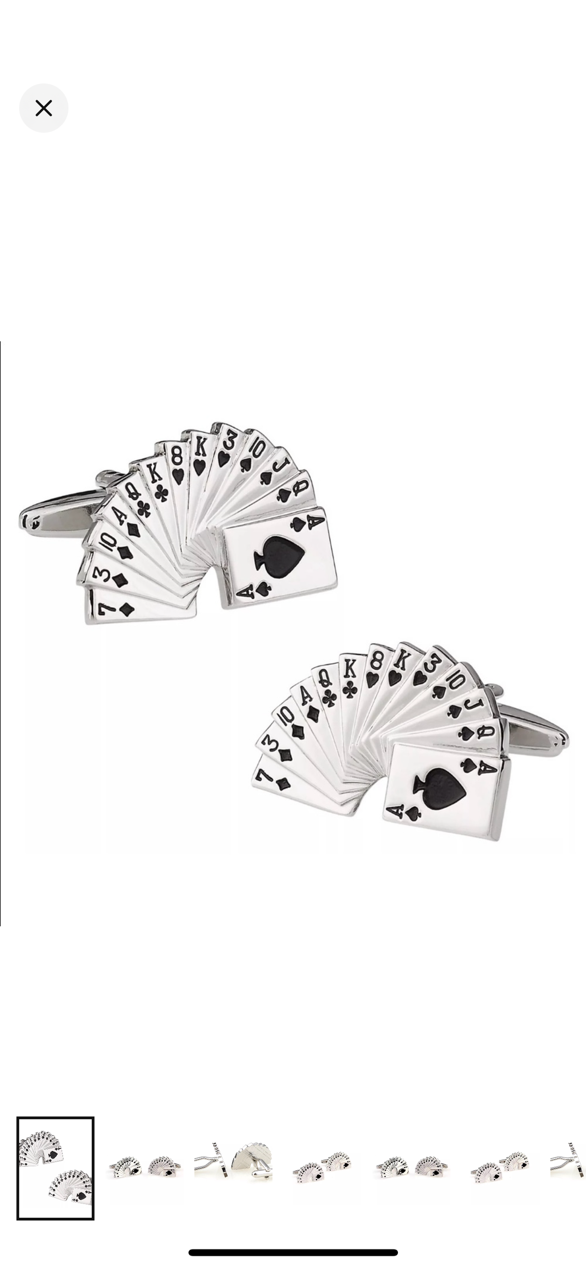 Royal Flush Cufflinks Pair