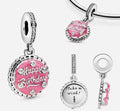 Birthday Party Pink Sterling Silver Bead Charm