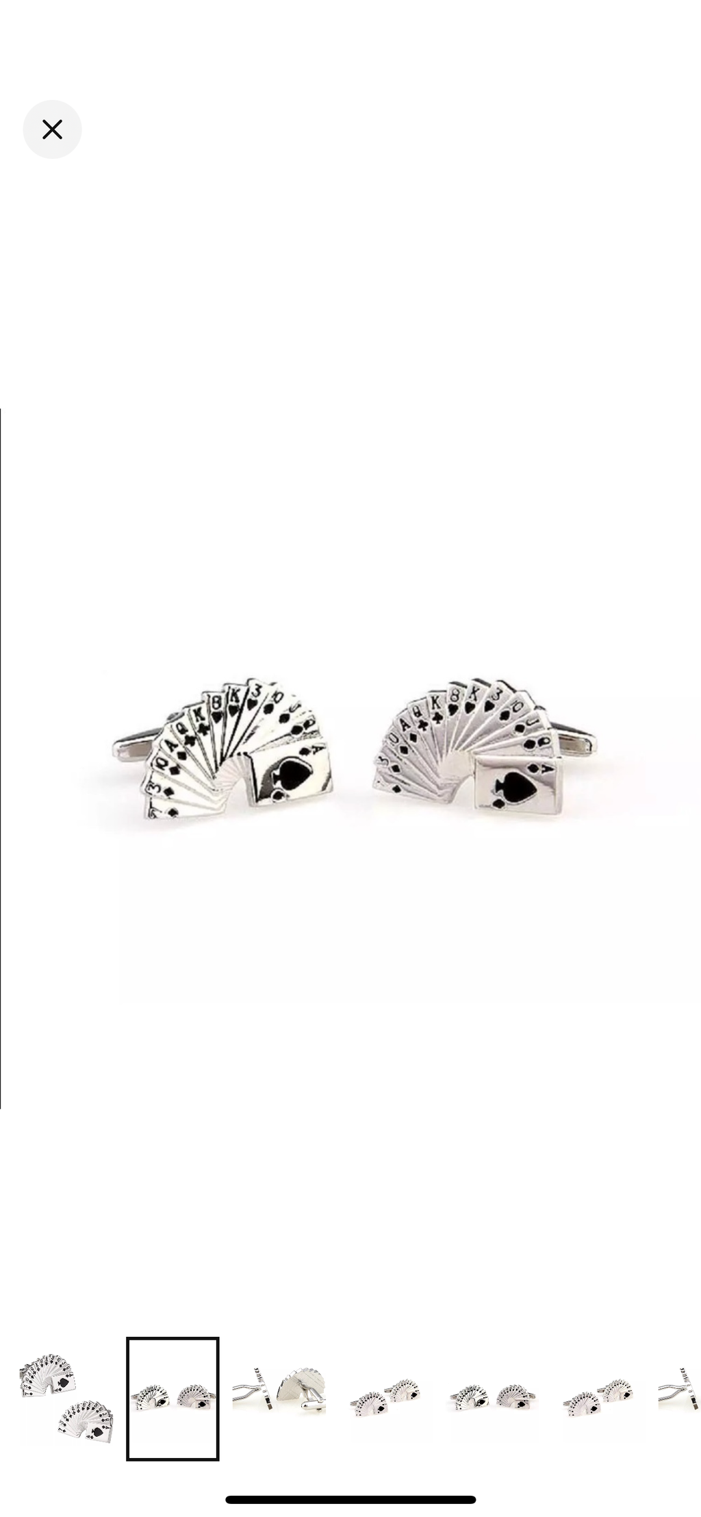 Royal Flush Cufflinks Pair