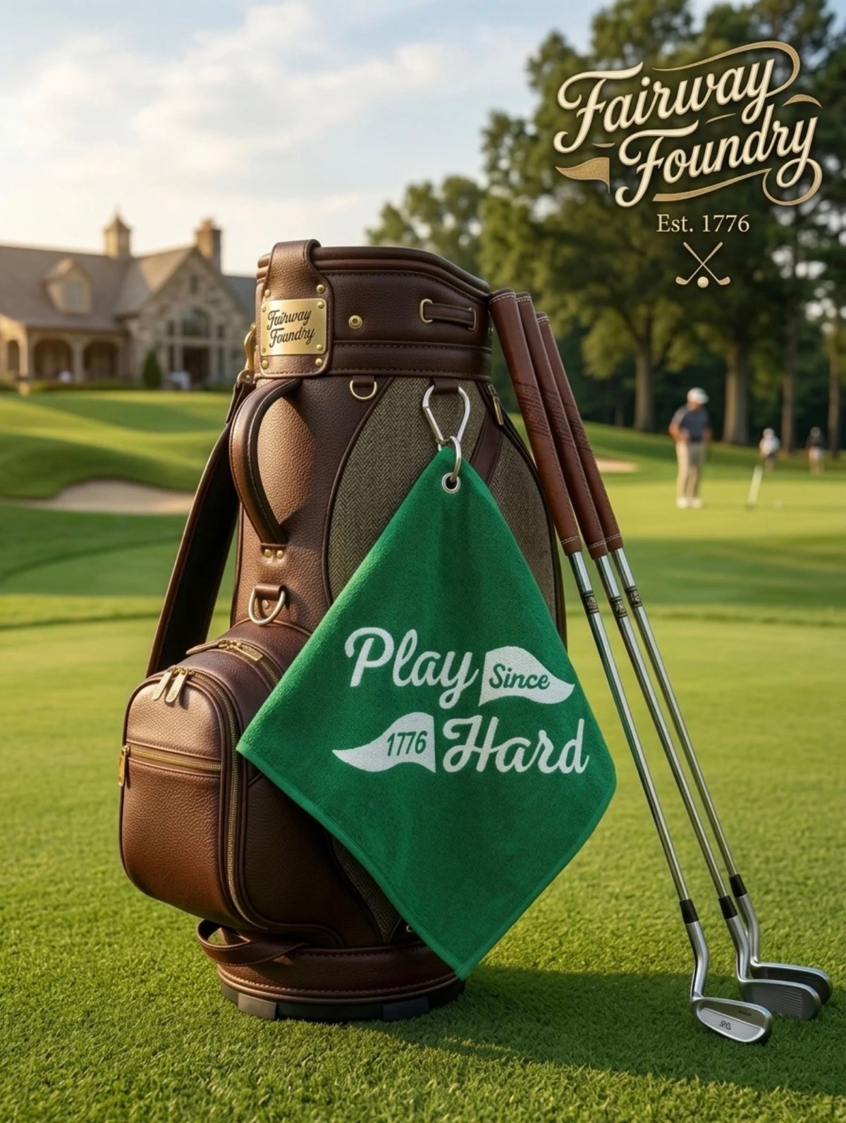 Fairway Foundry Play Hard Golf Towel
