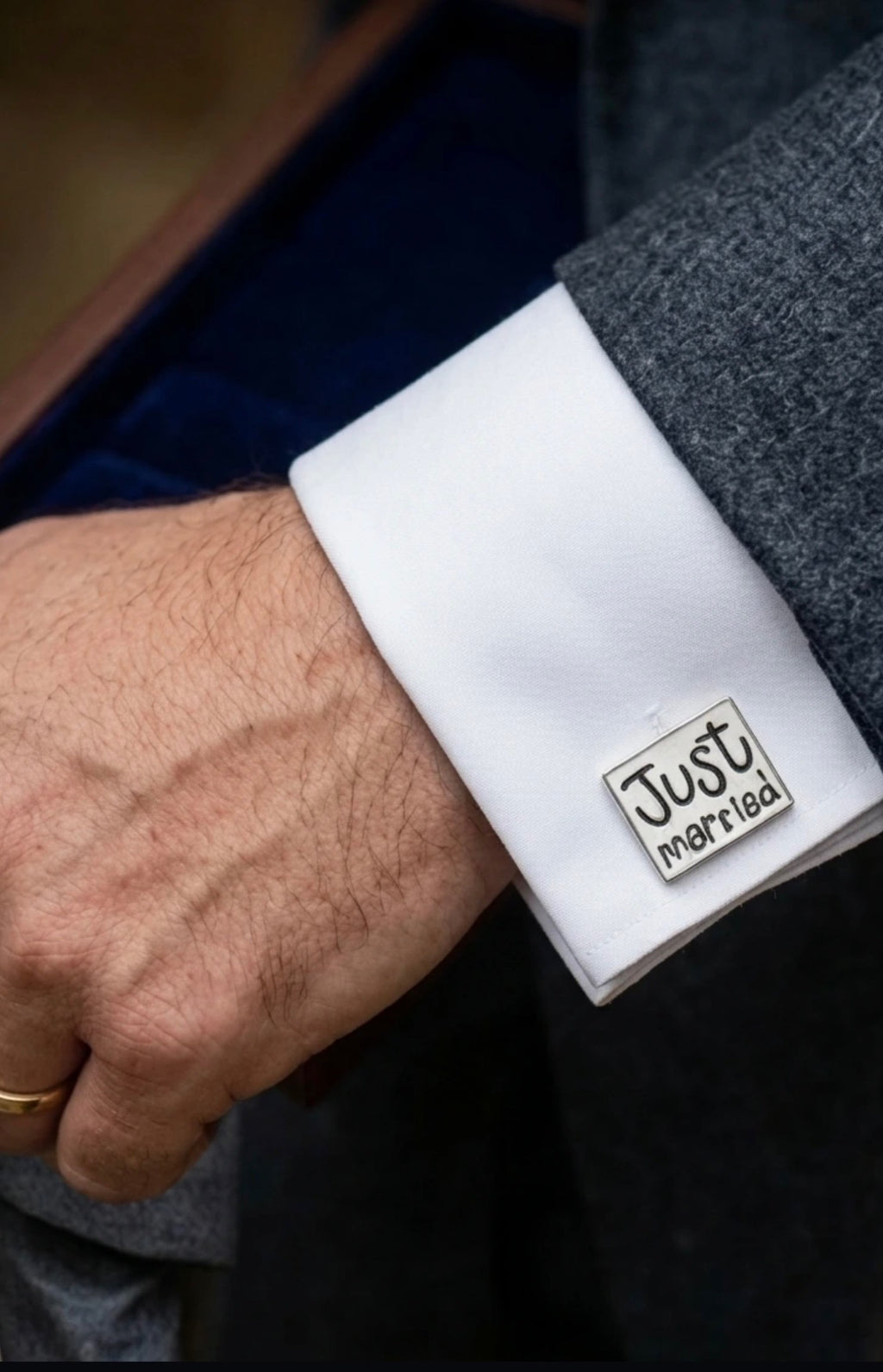 Just Married Cufflinks Pair