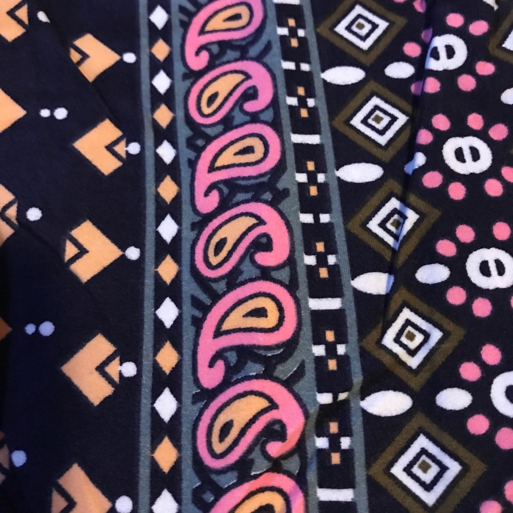 Leggings Paisley Multi Color One Size Buttery Soft