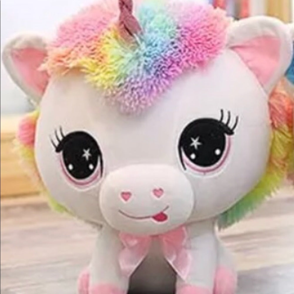 Unicorn Pink Hooves Stuffed Animal Plush New