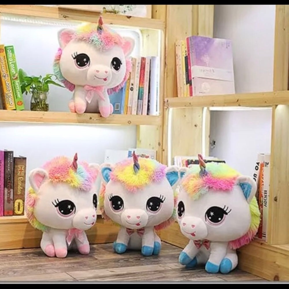 Unicorn Blue Hooves Stuffed Animal Plush New