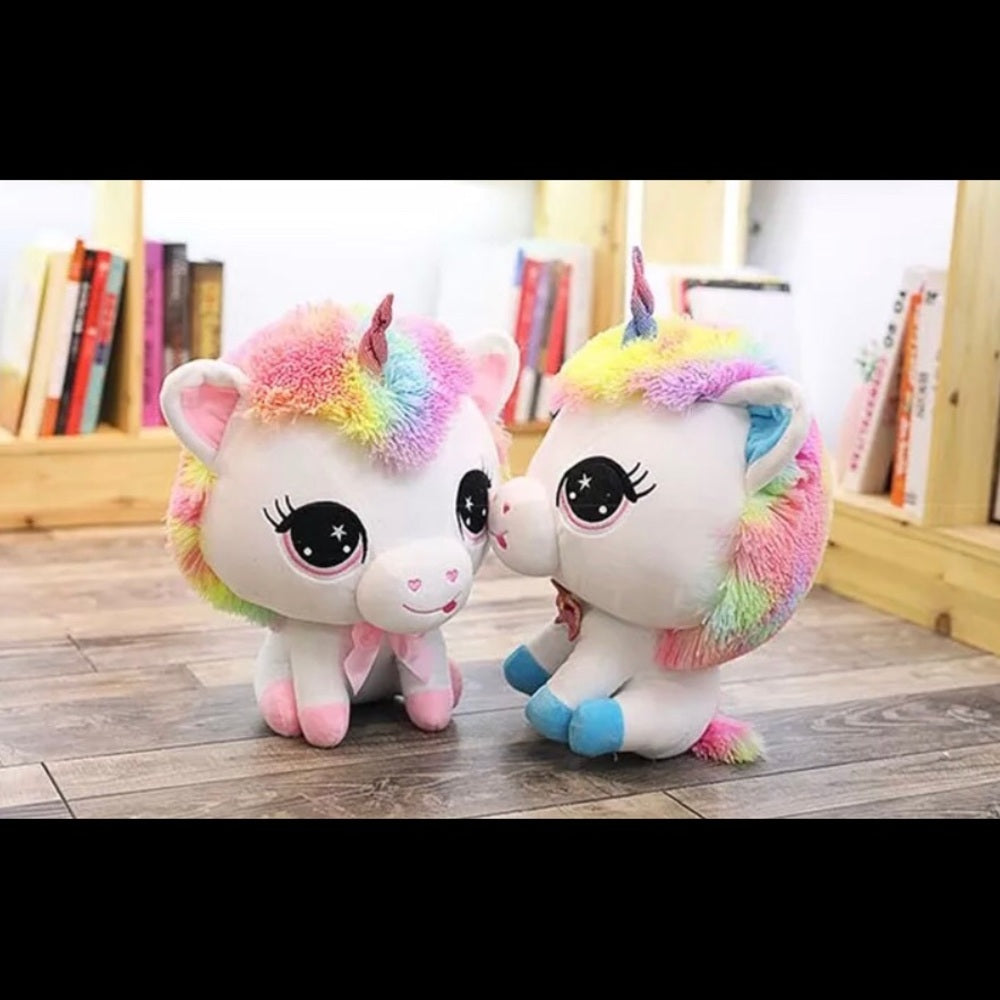 Unicorn Blue Hooves Stuffed Animal Plush New
