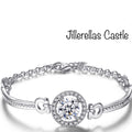 Tennis Bracelet Zirconia Inset Silver Plated New
