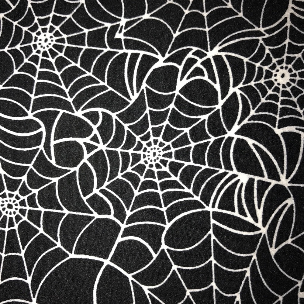 Leggings Black White Web One Size Buttery Soft