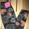 Leggings Heart Splash One Size Buttery Soft New