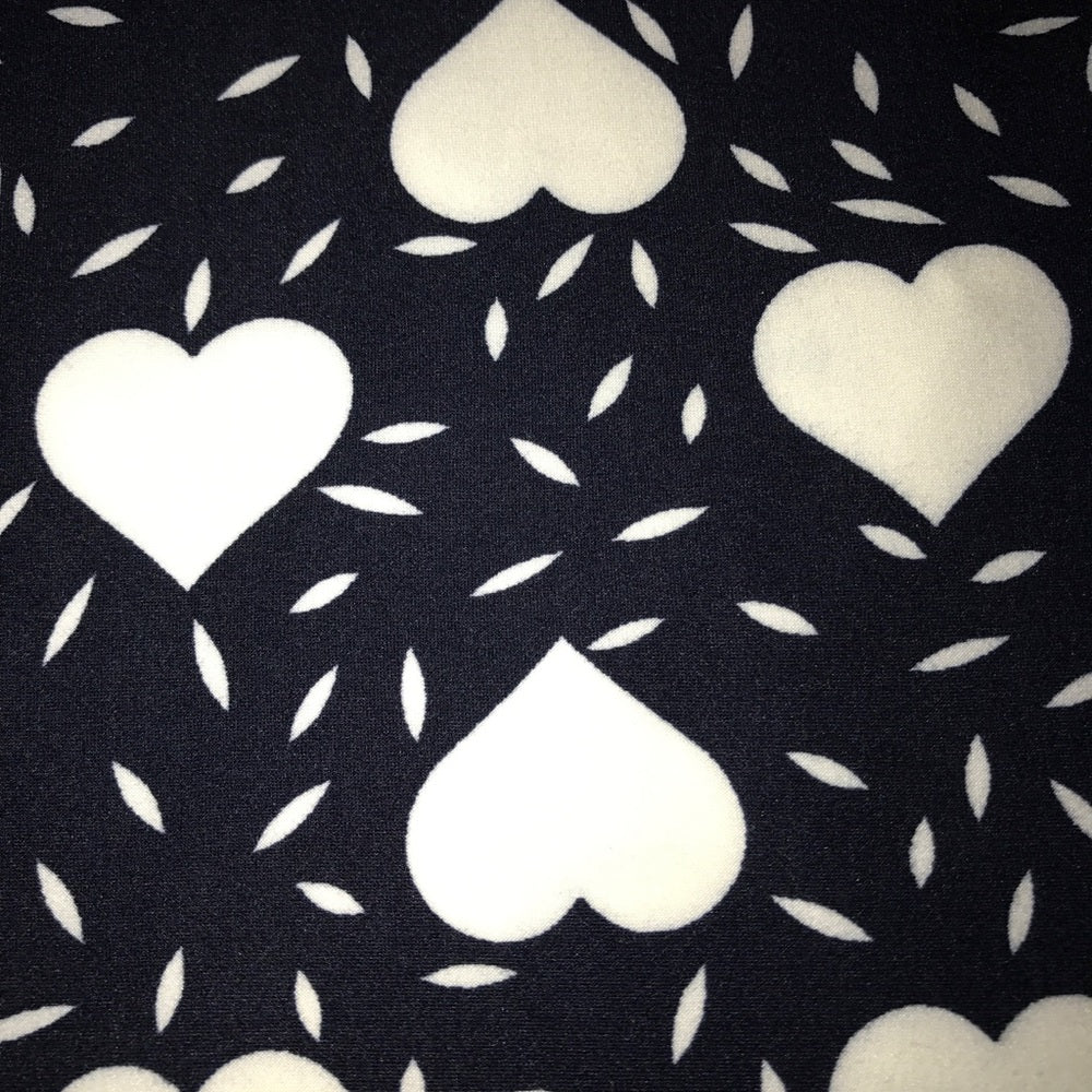 Leggings Navy Whimsical Hearts Buttery Soft New