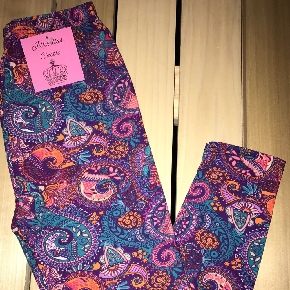 Leggings Princess Paisley One Size Fits 0-14 New
