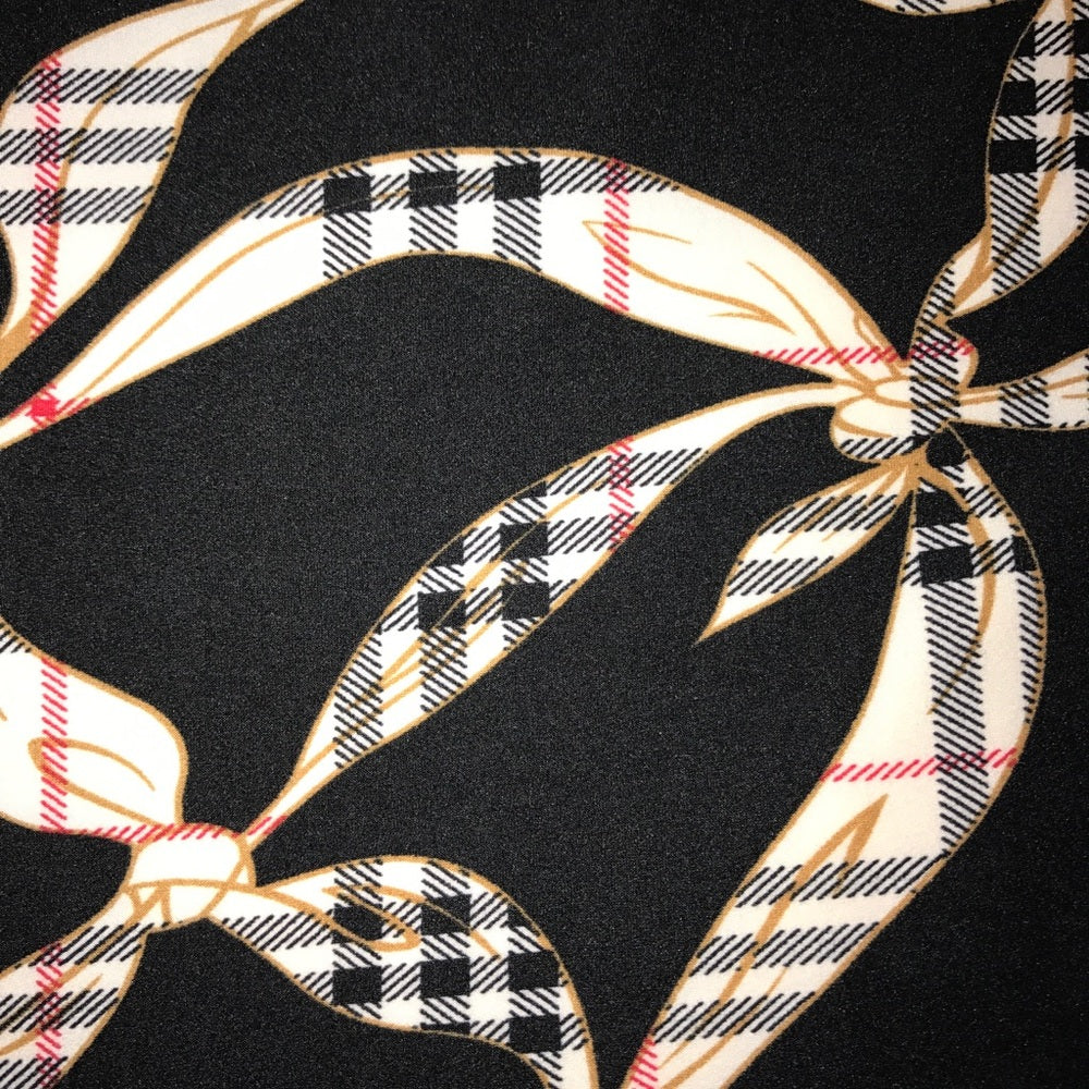 Leggings Plaid Ribbons Extravaganza One Size New