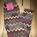Curvy Plus Leggings Chevron Party One Size New