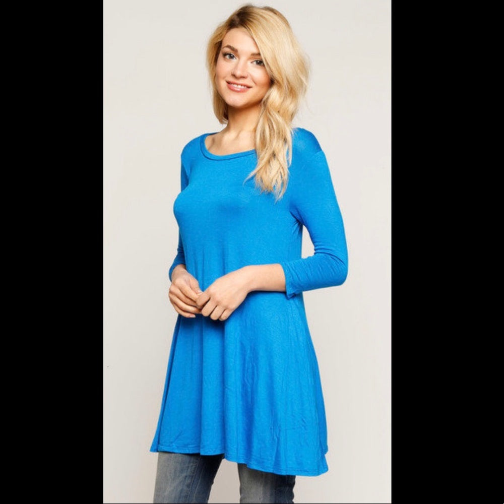 Turquoise Tunic Top New With Tags Buttery Soft
