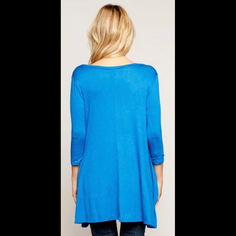 Turquoise Tunic Top New With Tags Buttery Soft