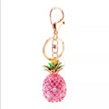Pink Pineapple Glitzy PurseCharm KeyChain NWT New
