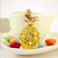 Gold Glitzy Pineapple PurseCharm KeyChain NWT New