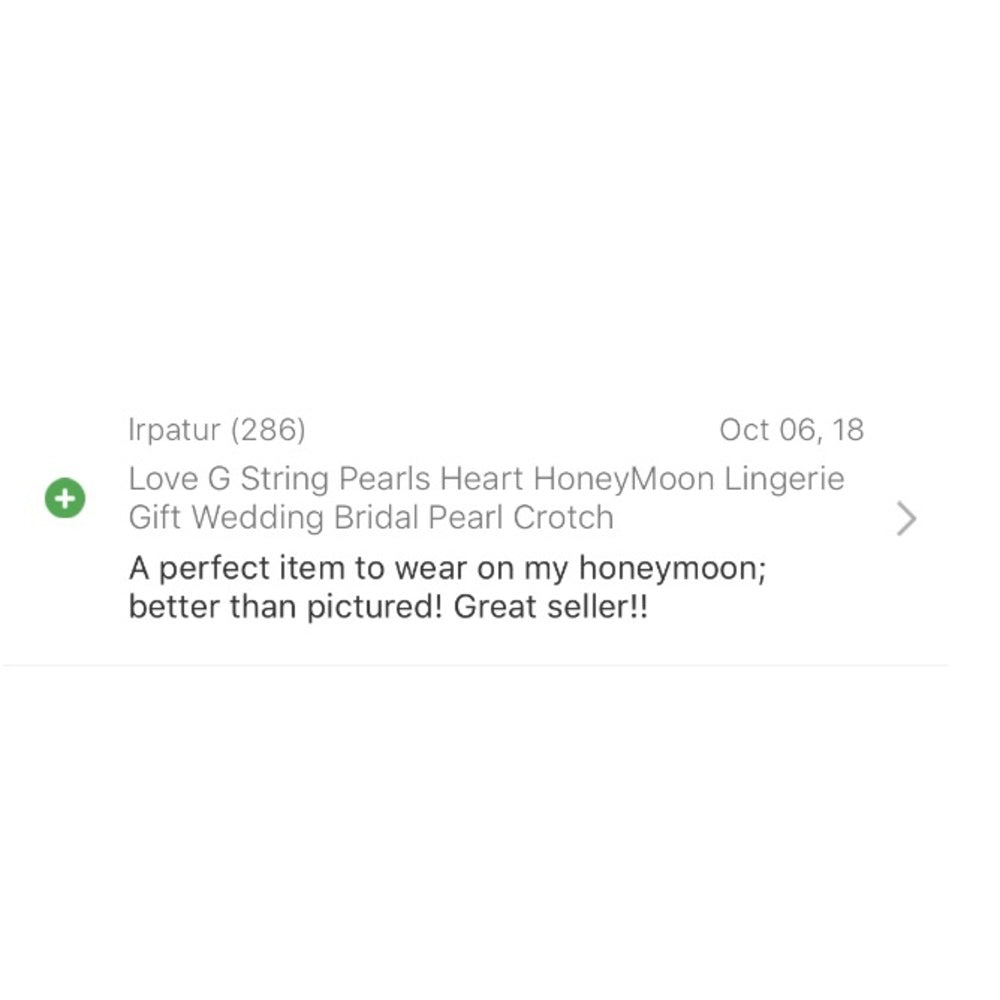 Bundle of 4 Pearl Love Heart G String One Size New