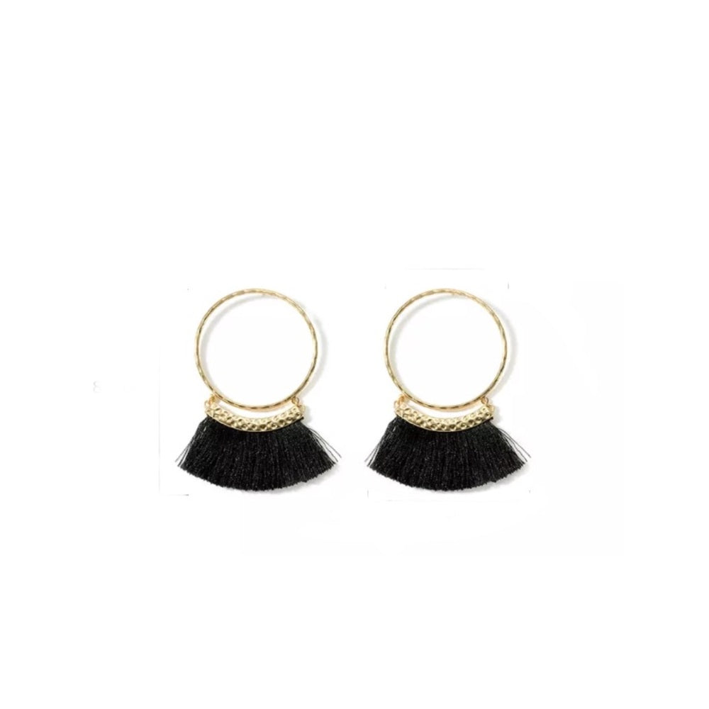 New Orleans Saints French Tassel Earrings New