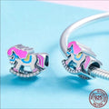 Sterling Silver Rocking Horse Bead Charm New