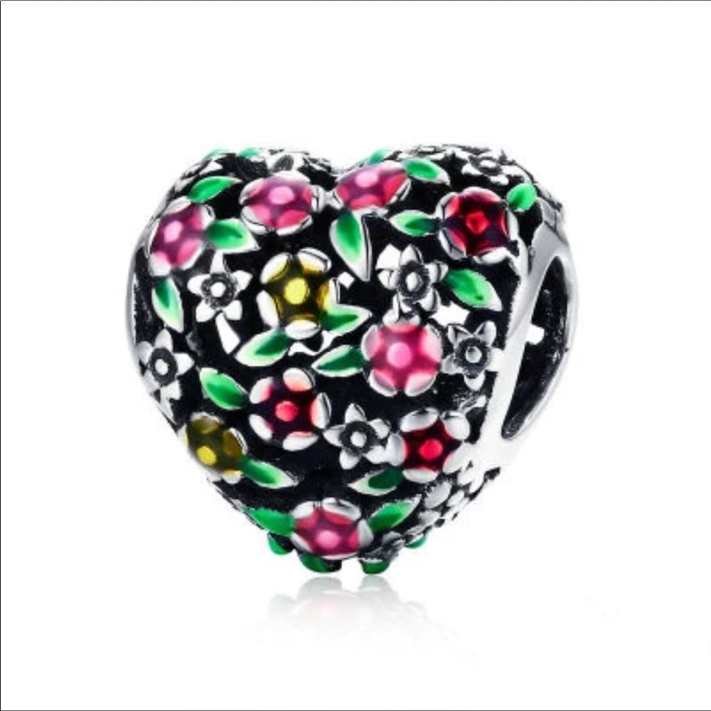 Sterling Silver Garden Of Eden Bead Charm New