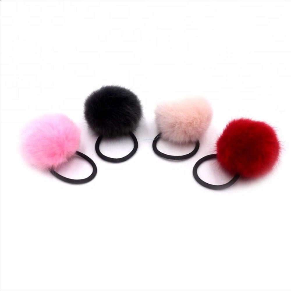 Set of 10 Pom Pom Hair Bands New With Tags