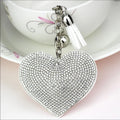 Silver Heart Purse Charm Keychain New With Tags