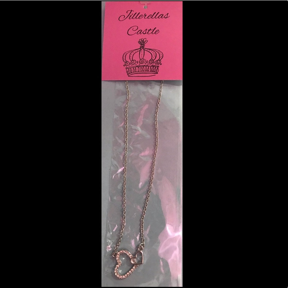 Heart Love Necklace Sterling Silver Plated New