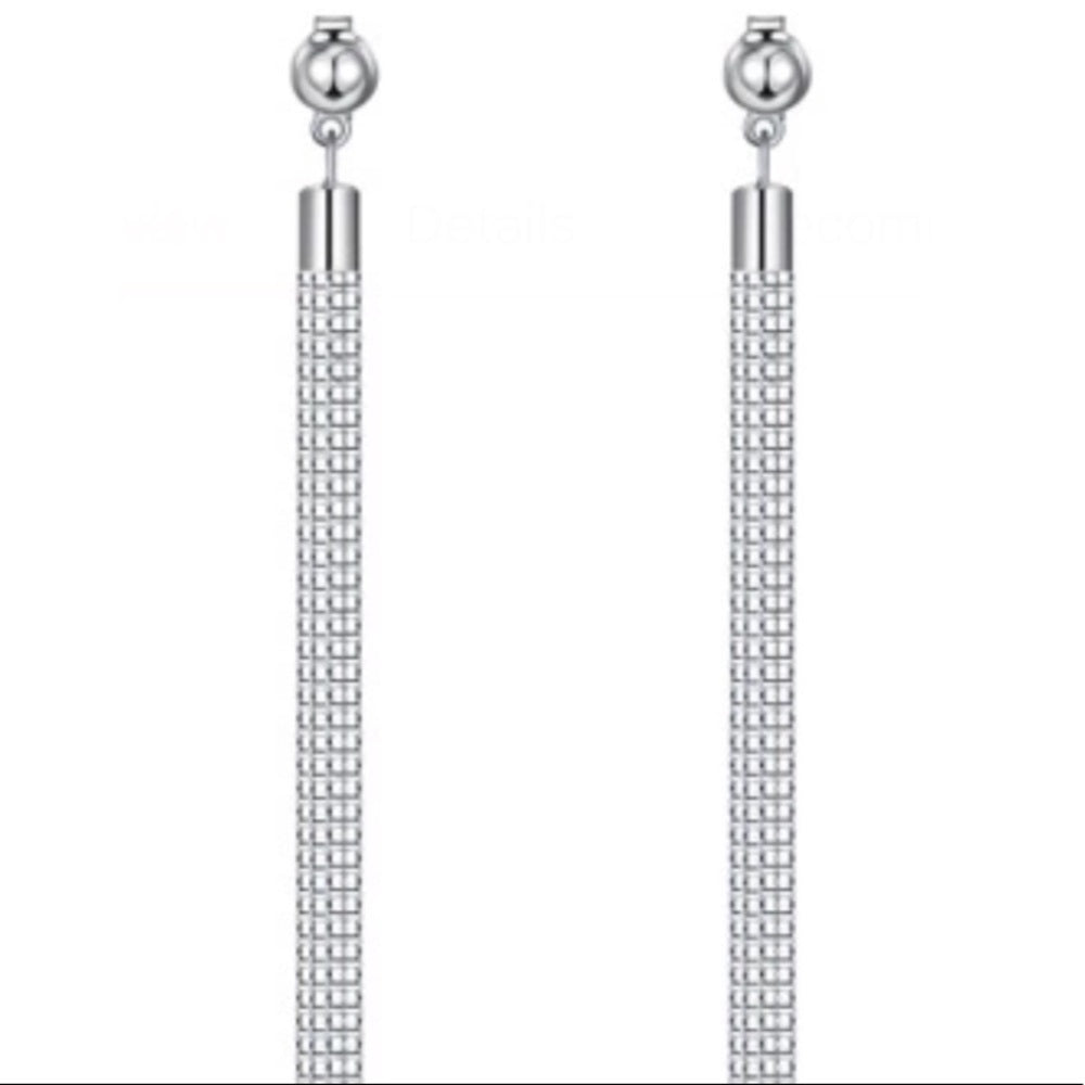 Solid Sterling Silver Tassel Earrings NWT