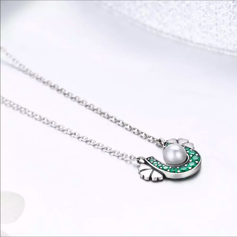 Sterling Silver Lucky Heart Horseshoe Necklace NWT