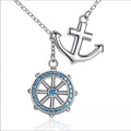 Solid 925 Sterling Silver Nautical Anchor Necklace