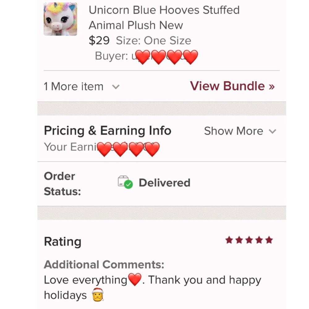 Unicorn Blue Hooves Stuffed Animal Plush New