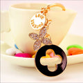 Lucky Love Four Leaf Clover Purse Charm Keychain