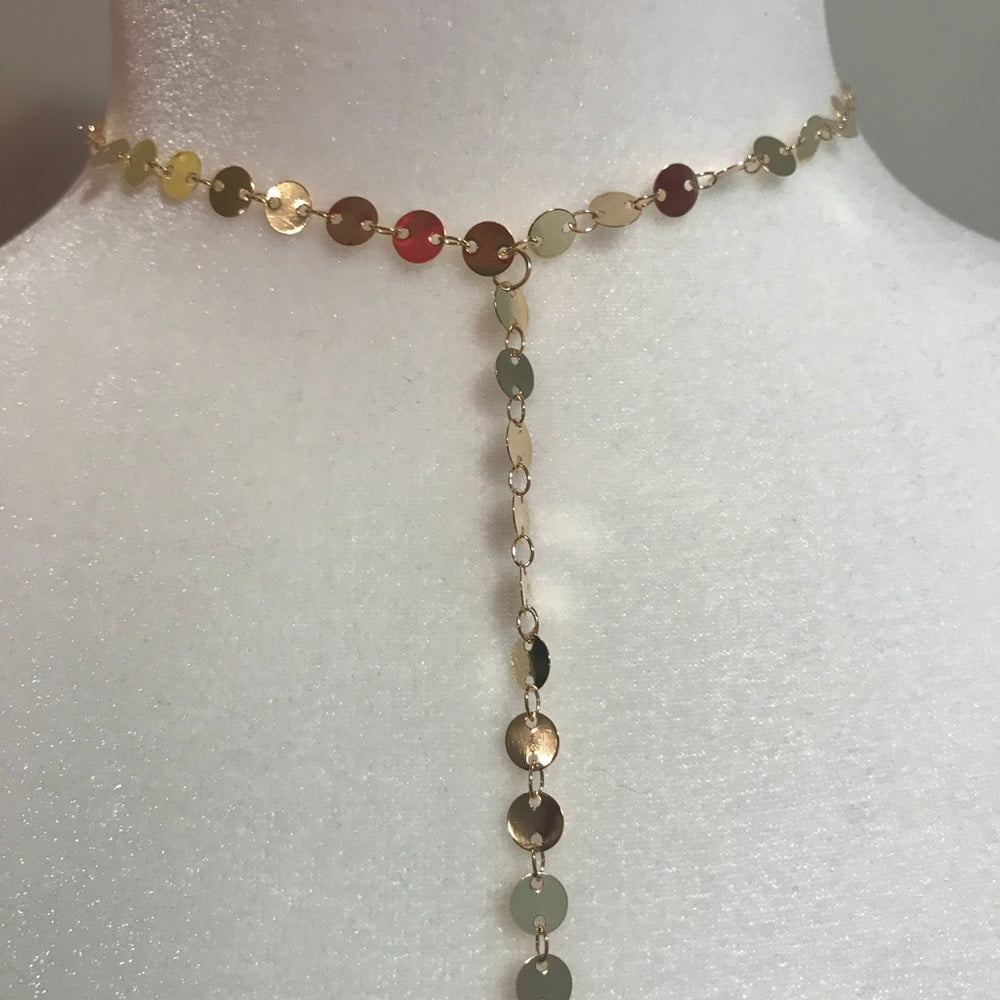 Gold Choker Chain Adjustable New With Tags