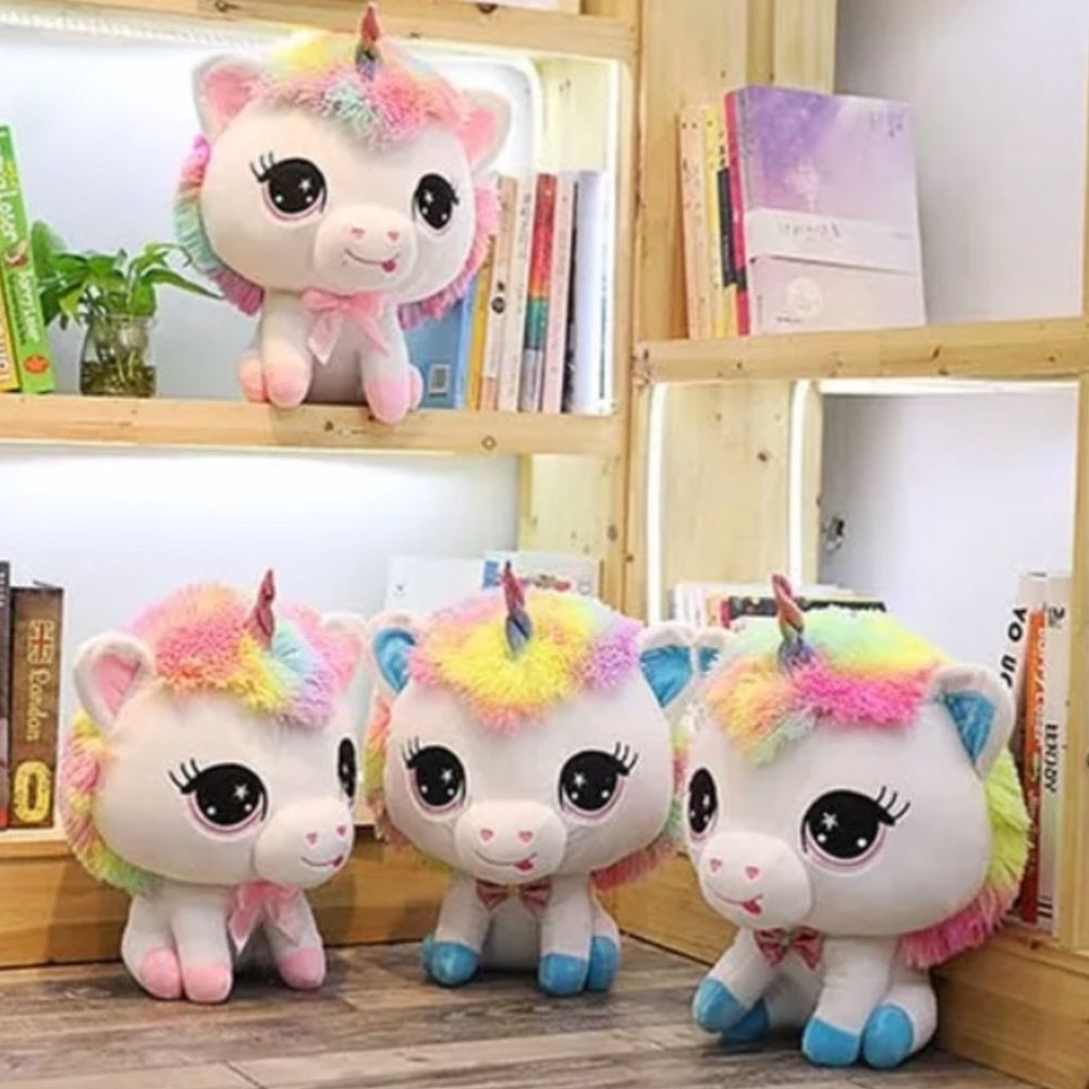 Bluesy Hooves Large Rainbow Unicorn New With Tags