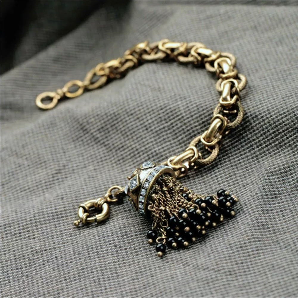 Swarovski Tassel Chain Bracelet New With Tags NWT