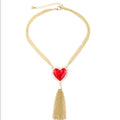 Swarovski Love Heart French Drop Necklace New NWT