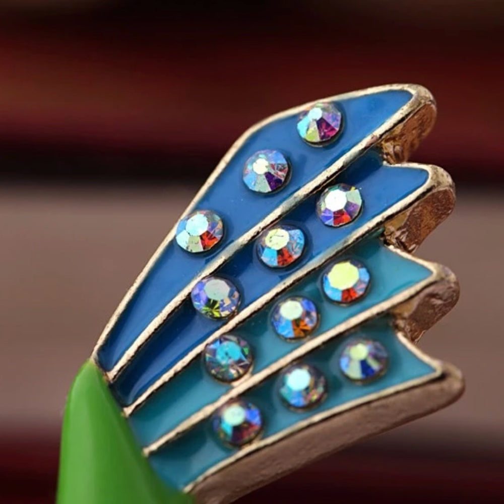 Swarovski Happy Hummingbird Ring Stretchy New NWT