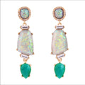 Green French Drop Earrings New With Tags NWT