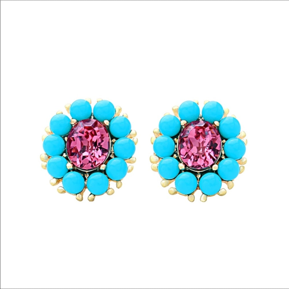 Swarovski Pink Earrings New With Tags NWT