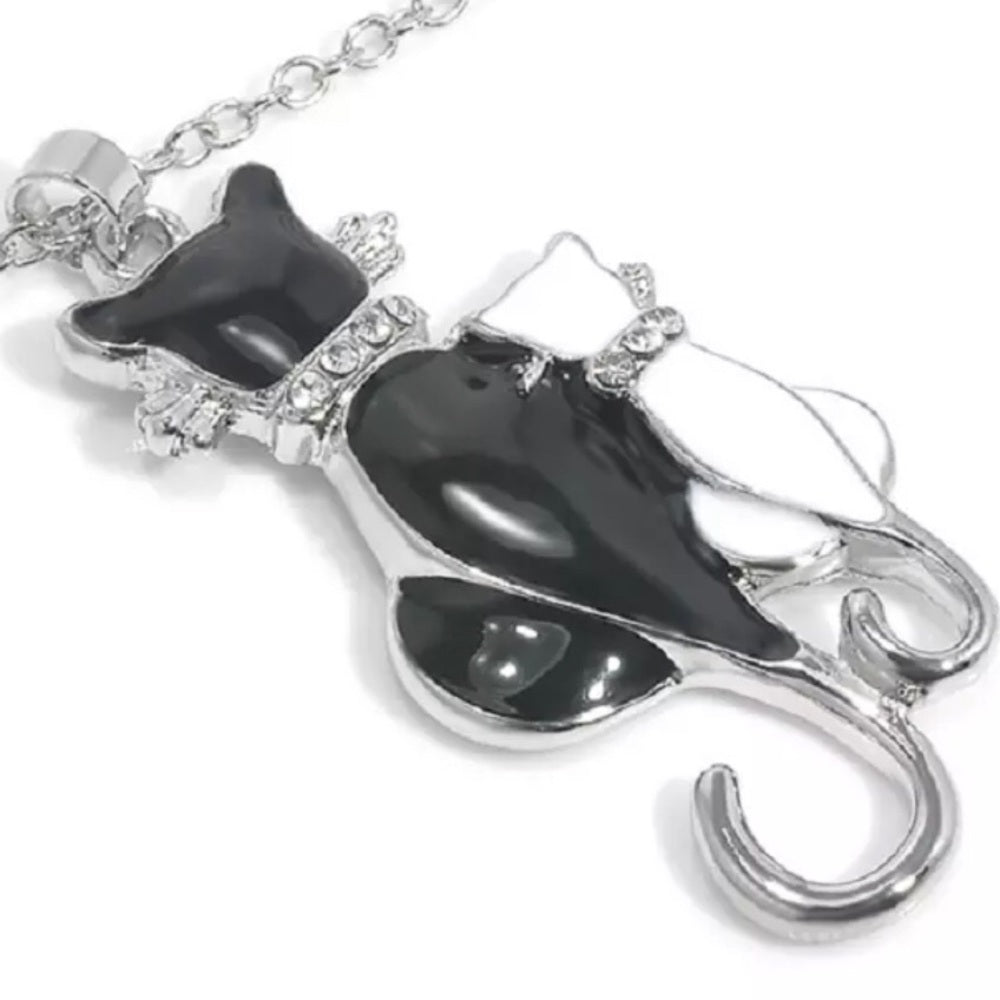 Swarovski French Kitties Necklace New With Tags