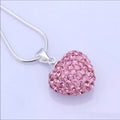 Pink Puff Heart Necklace New With Tags NWT