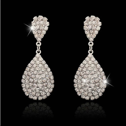Australian Crystal French Drop Earrings New NWT
