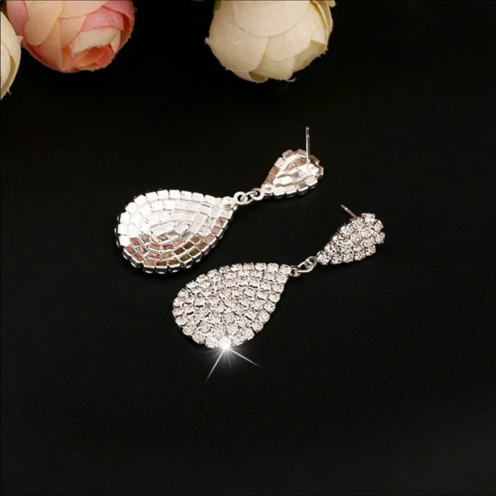 Australian Crystal French Drop Earrings New NWT