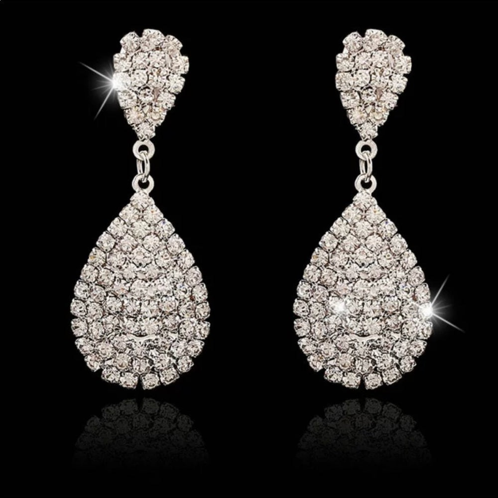 Australian Crystal French Drop Earrings New NWT
