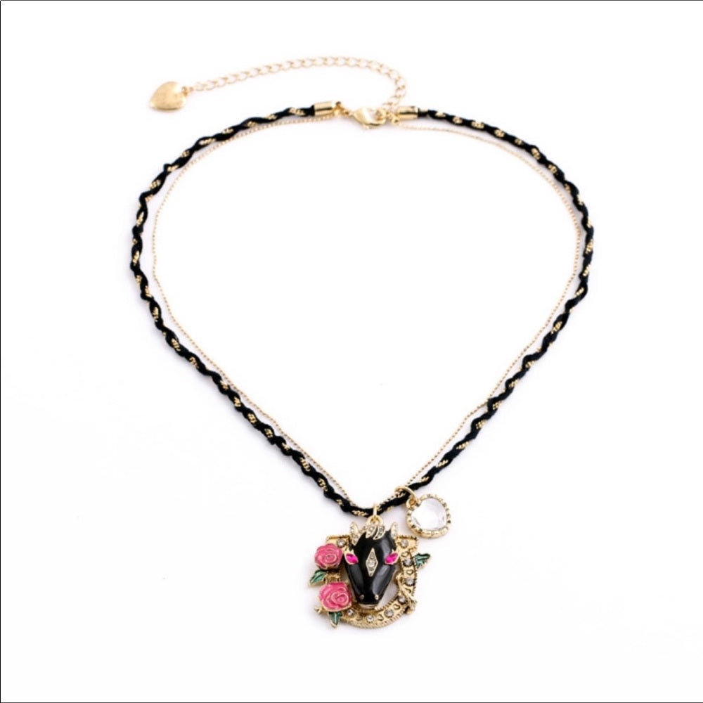 Swarovski Horse Necklace New With Tags NWT