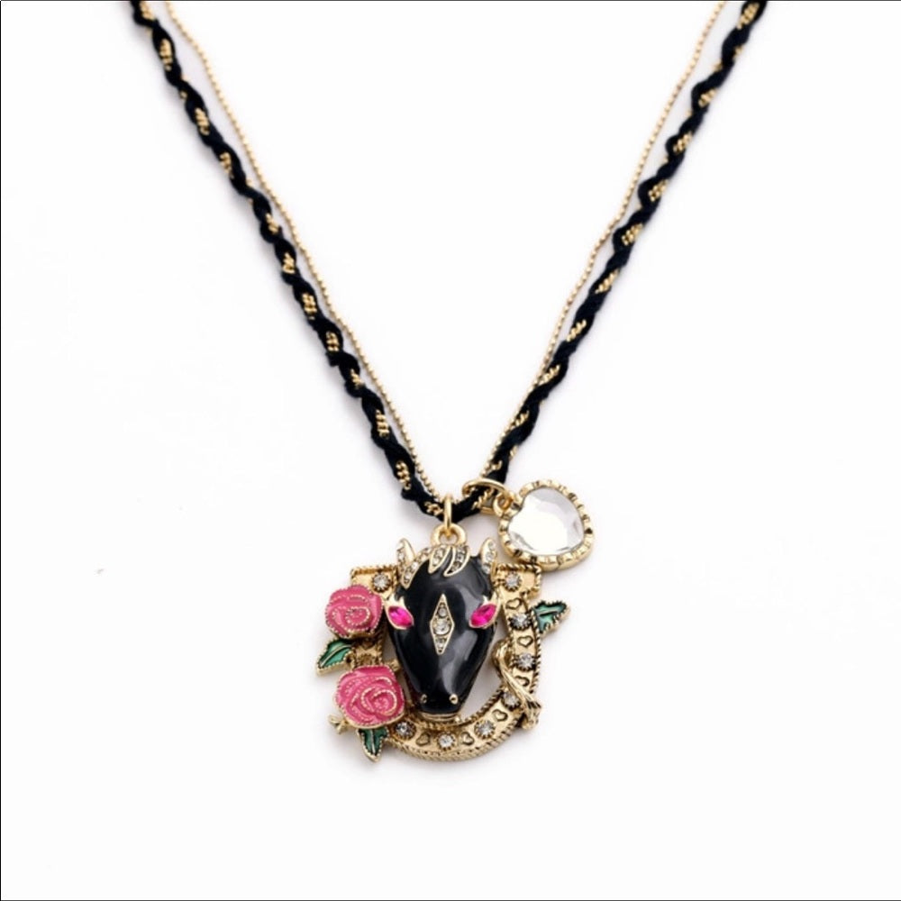 Swarovski Horse Necklace New With Tags NWT