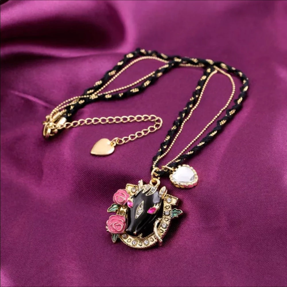 Swarovski Horse Necklace New With Tags NWT