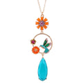 Last One Swarovski Happy Hummingbird Necklace New