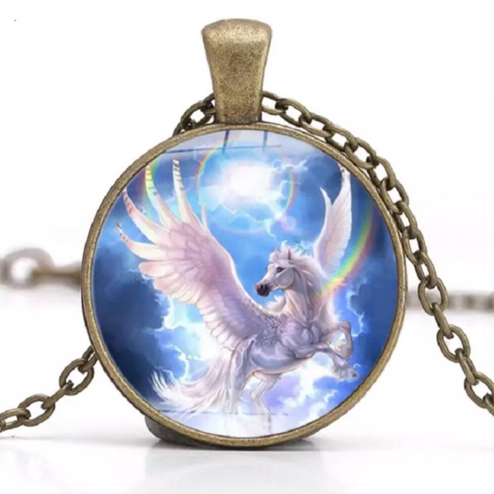 Unicorn Necklace Gold Tone New With Tags NWT
