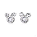 Sterling Silver Swarovski Disney Mickey Earrings